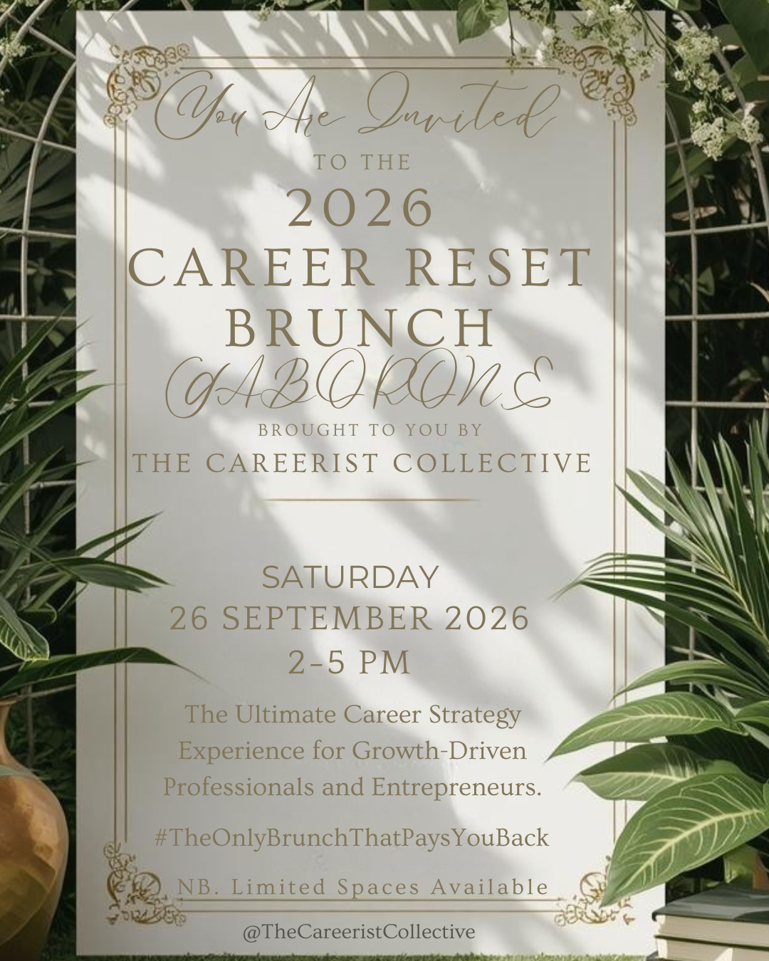 2026 Career Reset Brunch Gaborone Edit | Career Strategy Experience for Growth-Driven Professionals and Entrepreneurs